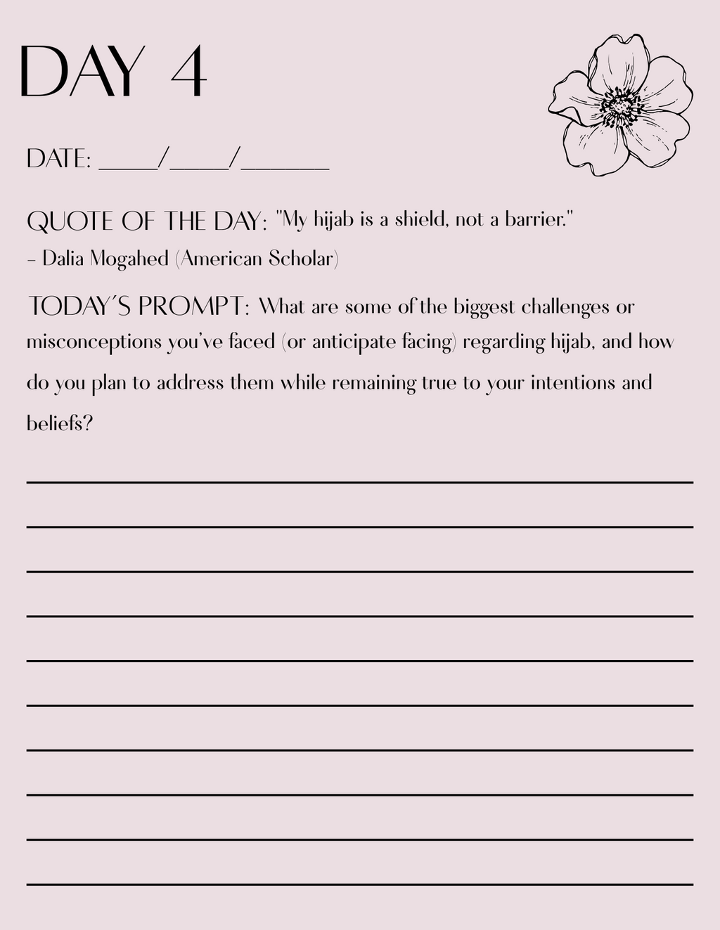 FREE 14 Day Guided Hijab Journal