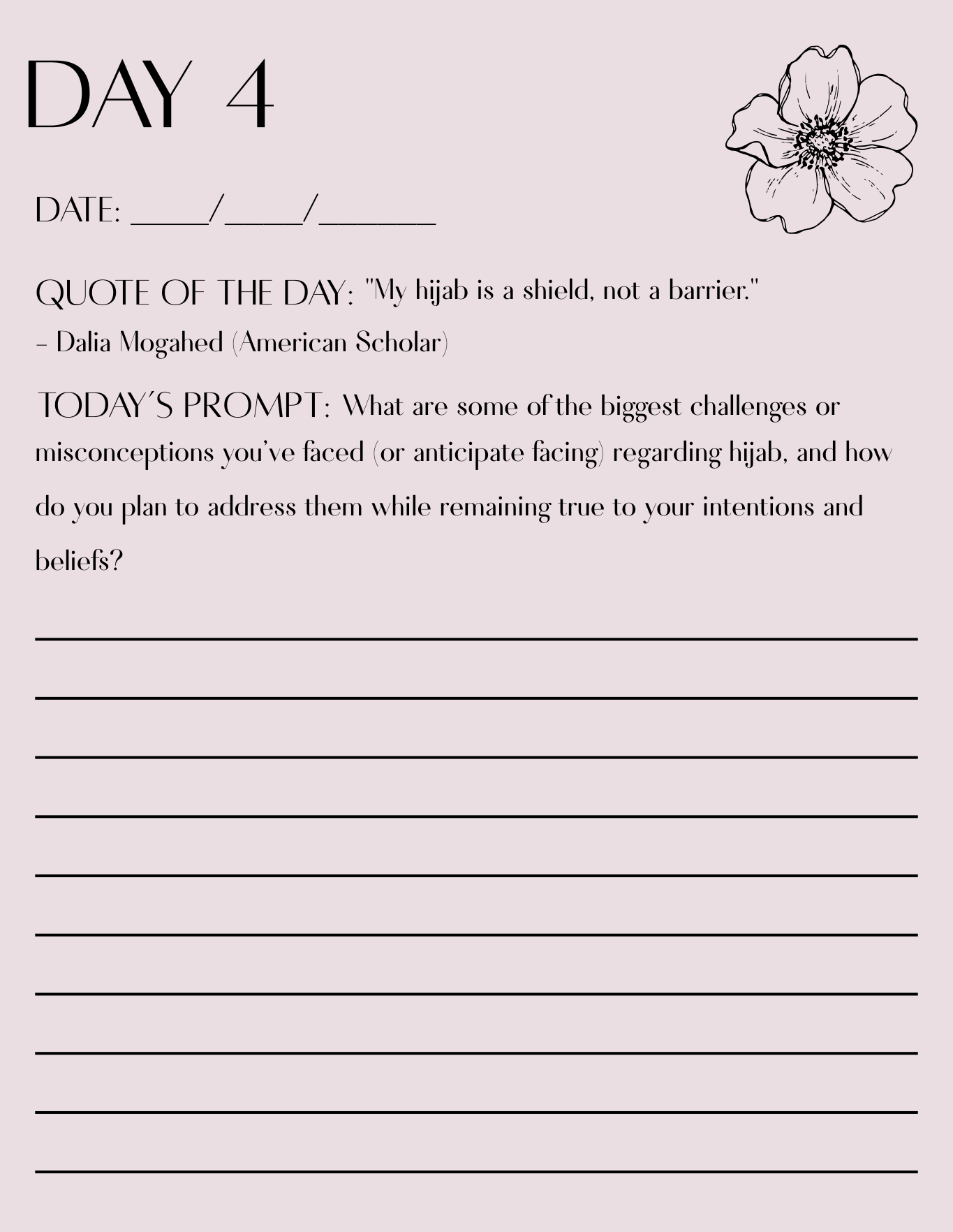 FREE 14 Day Guided Hijab Journal