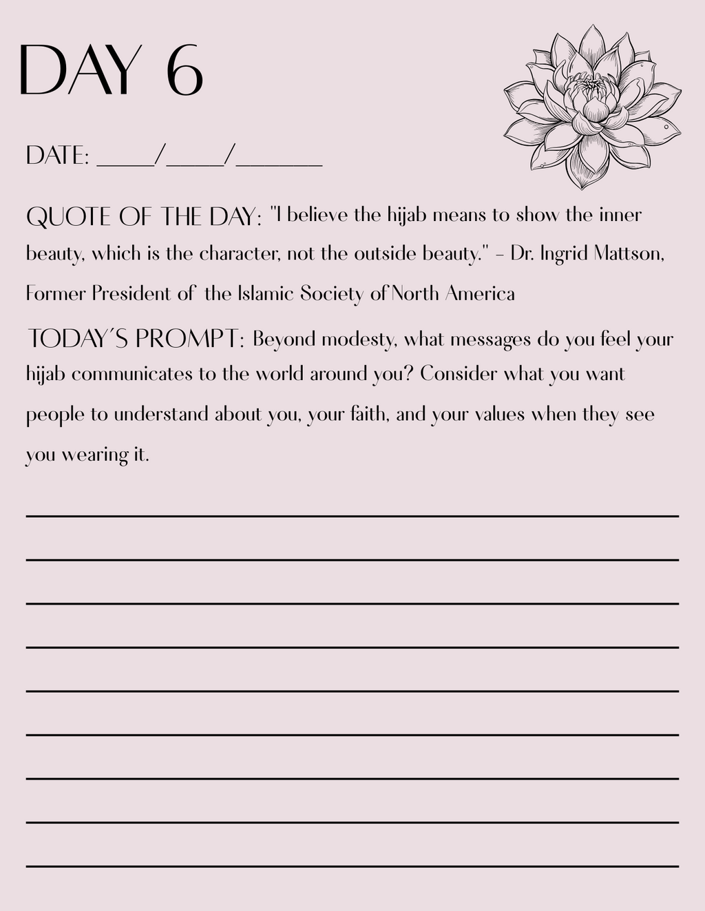FREE 14 Day Guided Hijab Journal
