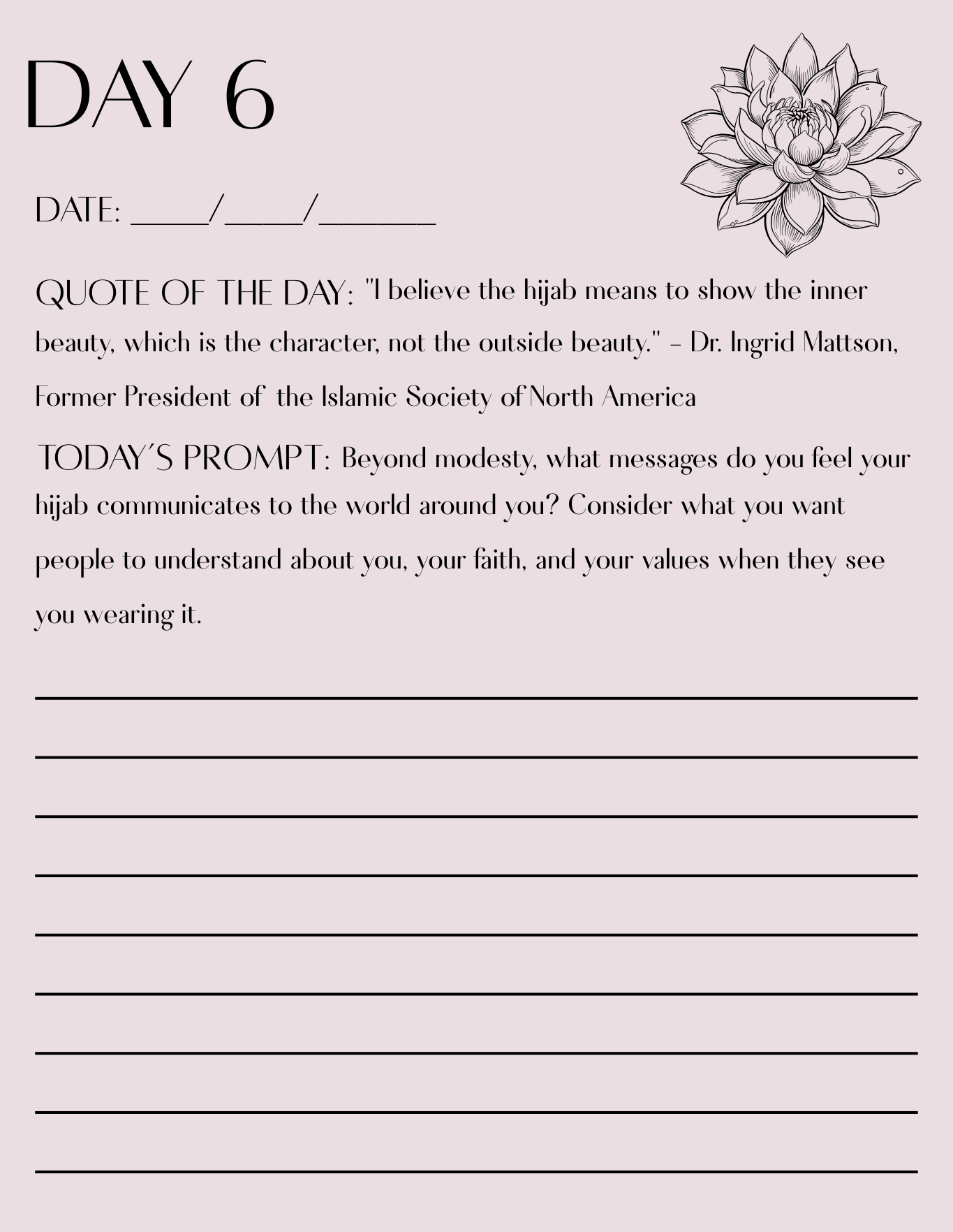 FREE 14 Day Guided Hijab Journal