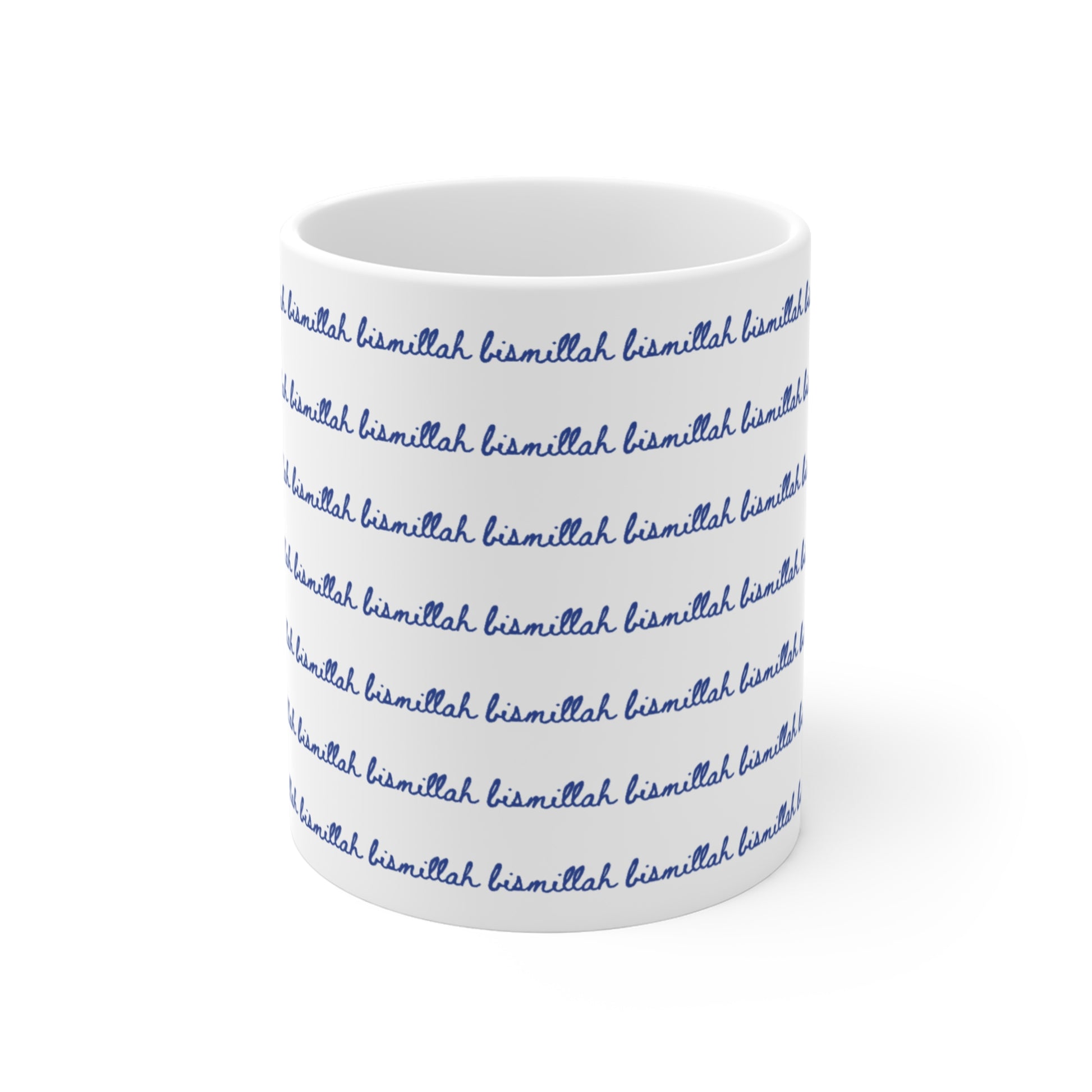Bismillah Mug | Islamic Coffee Mug | Muslim Gift for Her | Ceramic Mug Blue